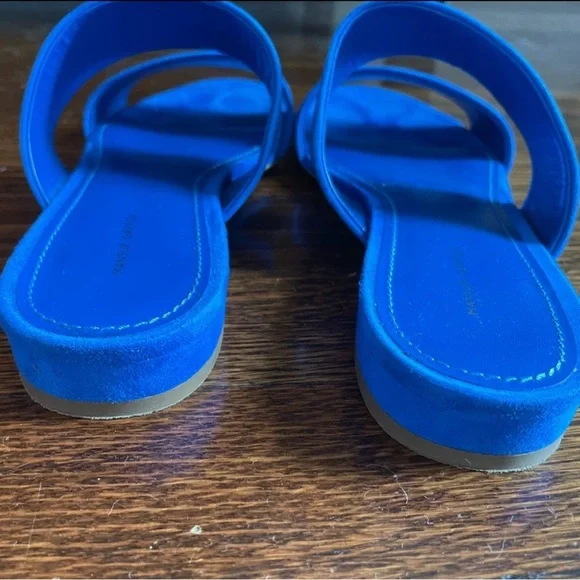 Mansur Gavriel Blue Sandals - Picture 3 of 11